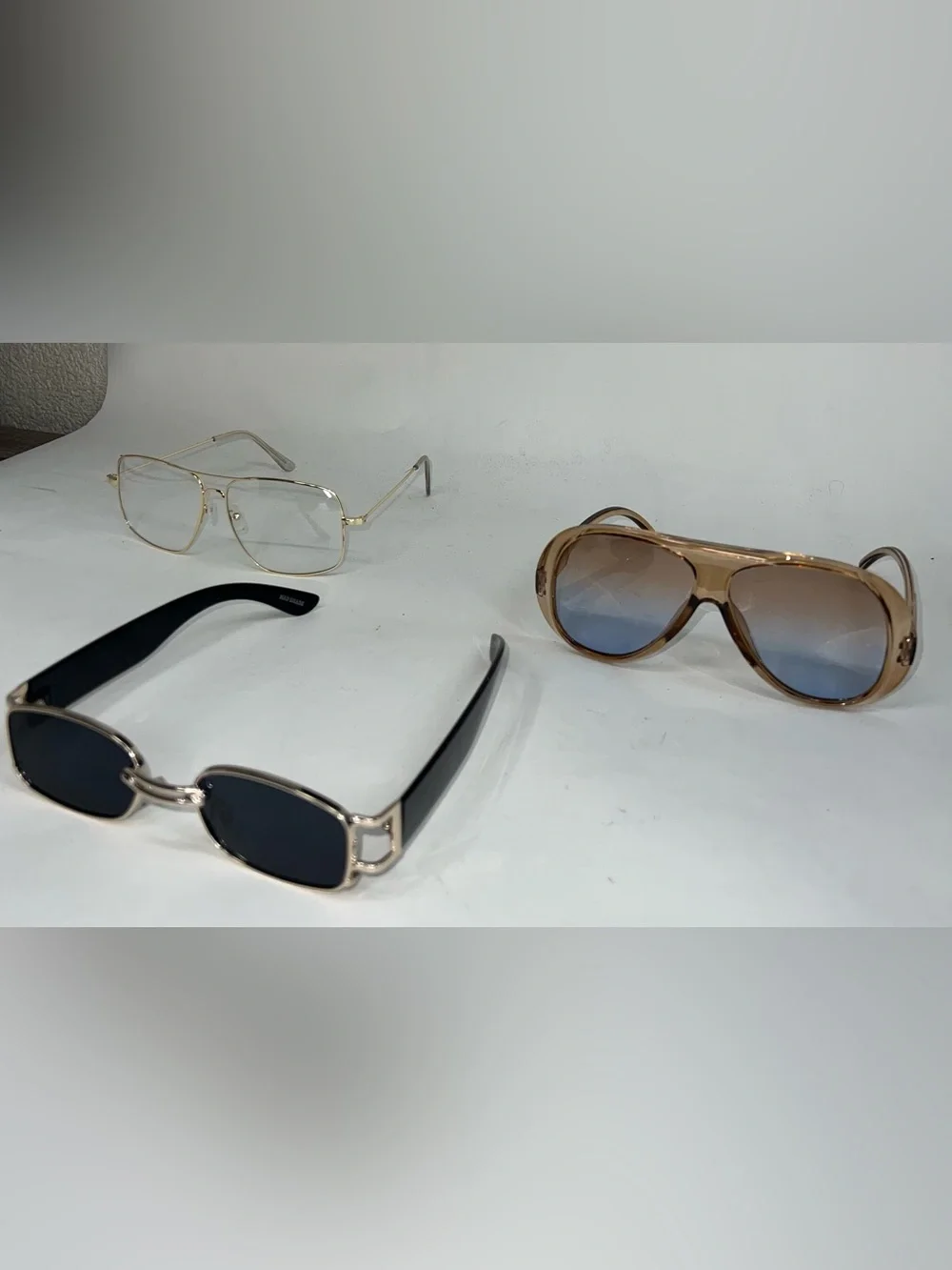 Fashion Sunglasses Bundle Gold Brown Black Neutral Mixed-Frame Eyewear
